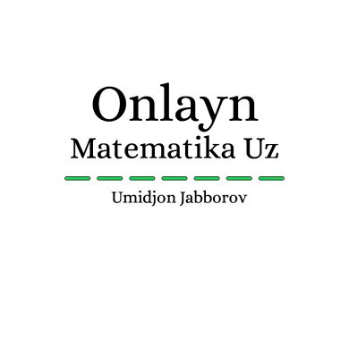 onlayn_matematikauz Profile Picture