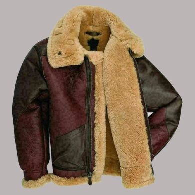 leather bomber jacke